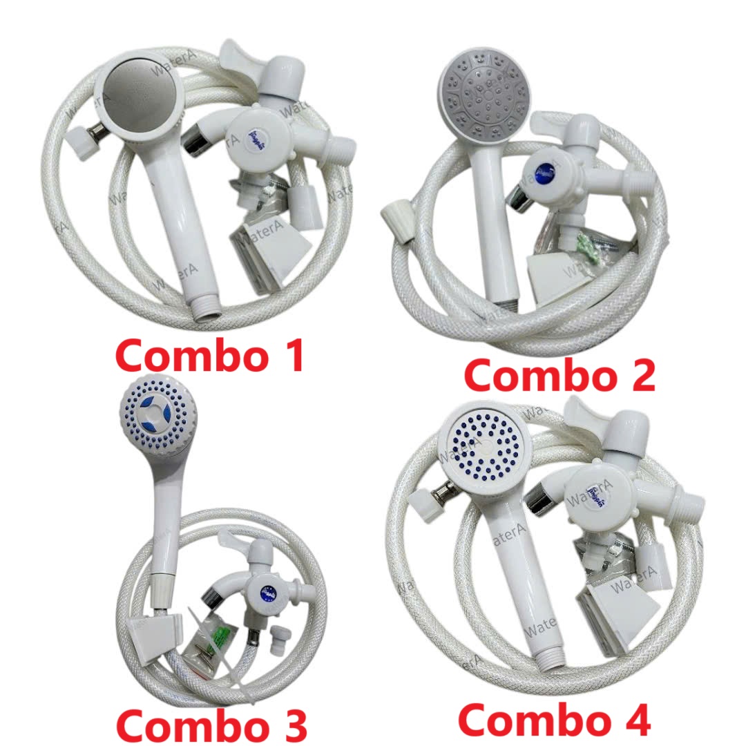 ( Q. Tân Bình) Combo củ sen tắm lạnh + bộ vòi sen tắm nhựa tăng áp