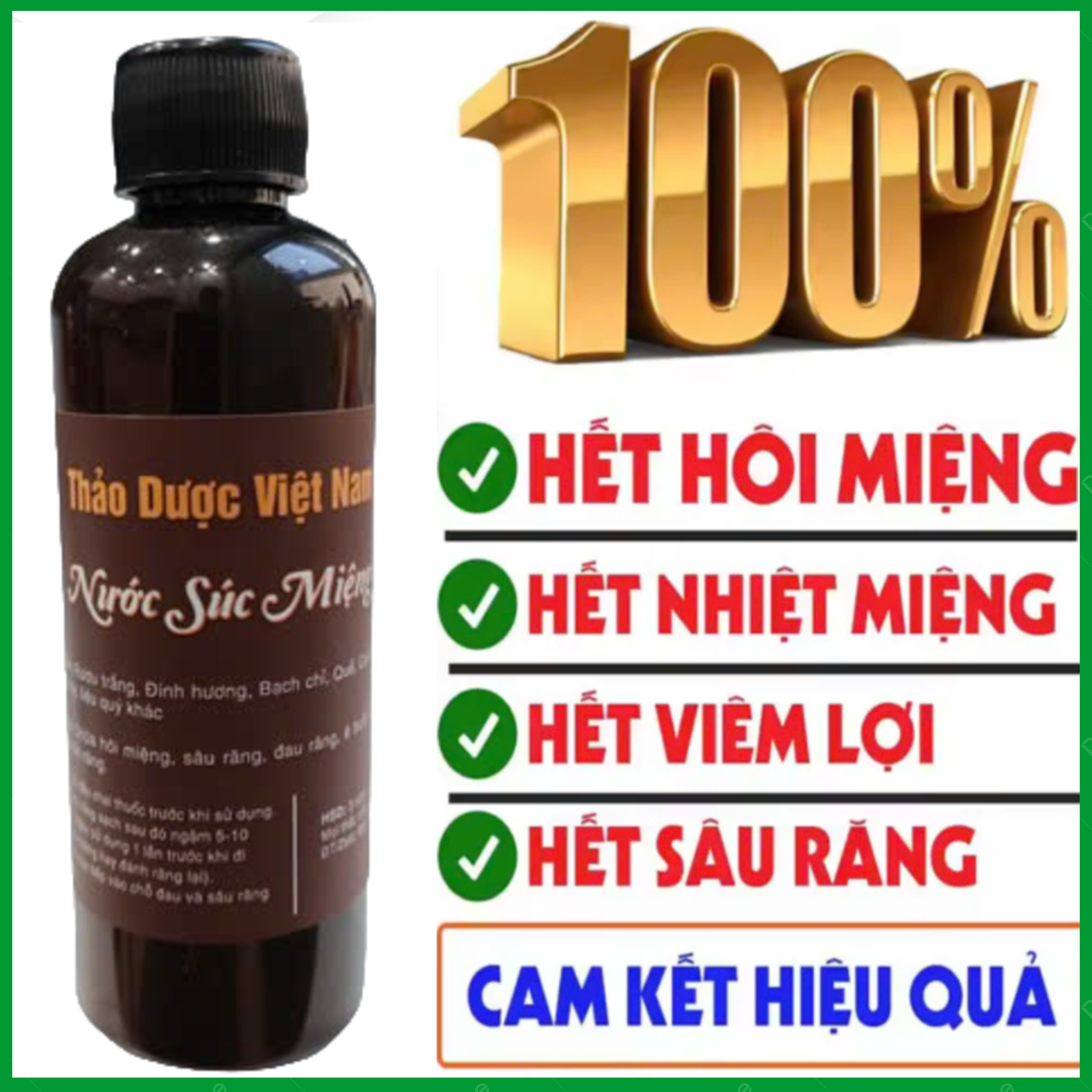 Nước Súc Miệng Thảo Dược ( Hết Đau răng - Hôi miệng - Viêm lợi - Chảy máu chân răng...)