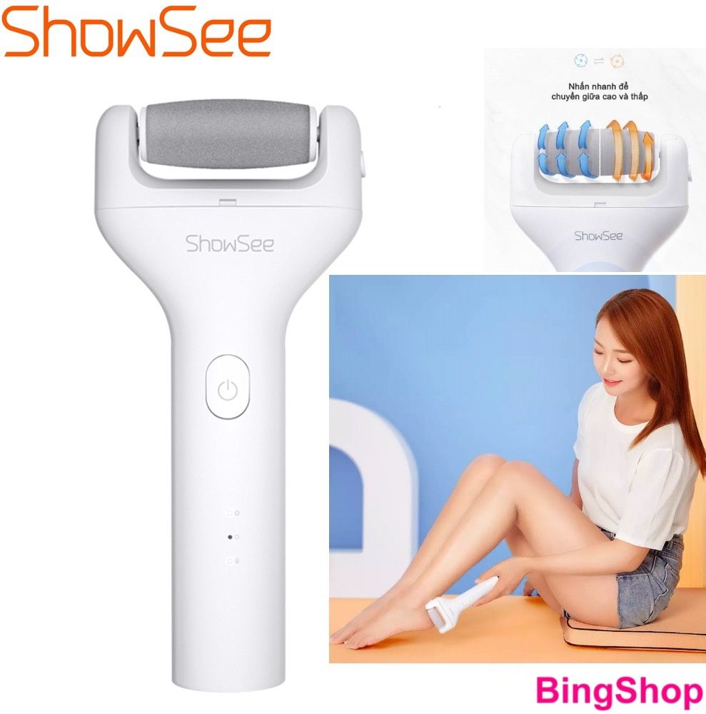 Máy chà gót chân ShowSee B1 - Tẩy da chết gót chân - Hàng Chính Hãng