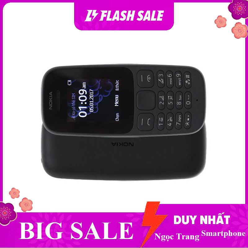 Điện thoại điện thoại nokia 105 1 sim 2019 bảo hành 12 tháng