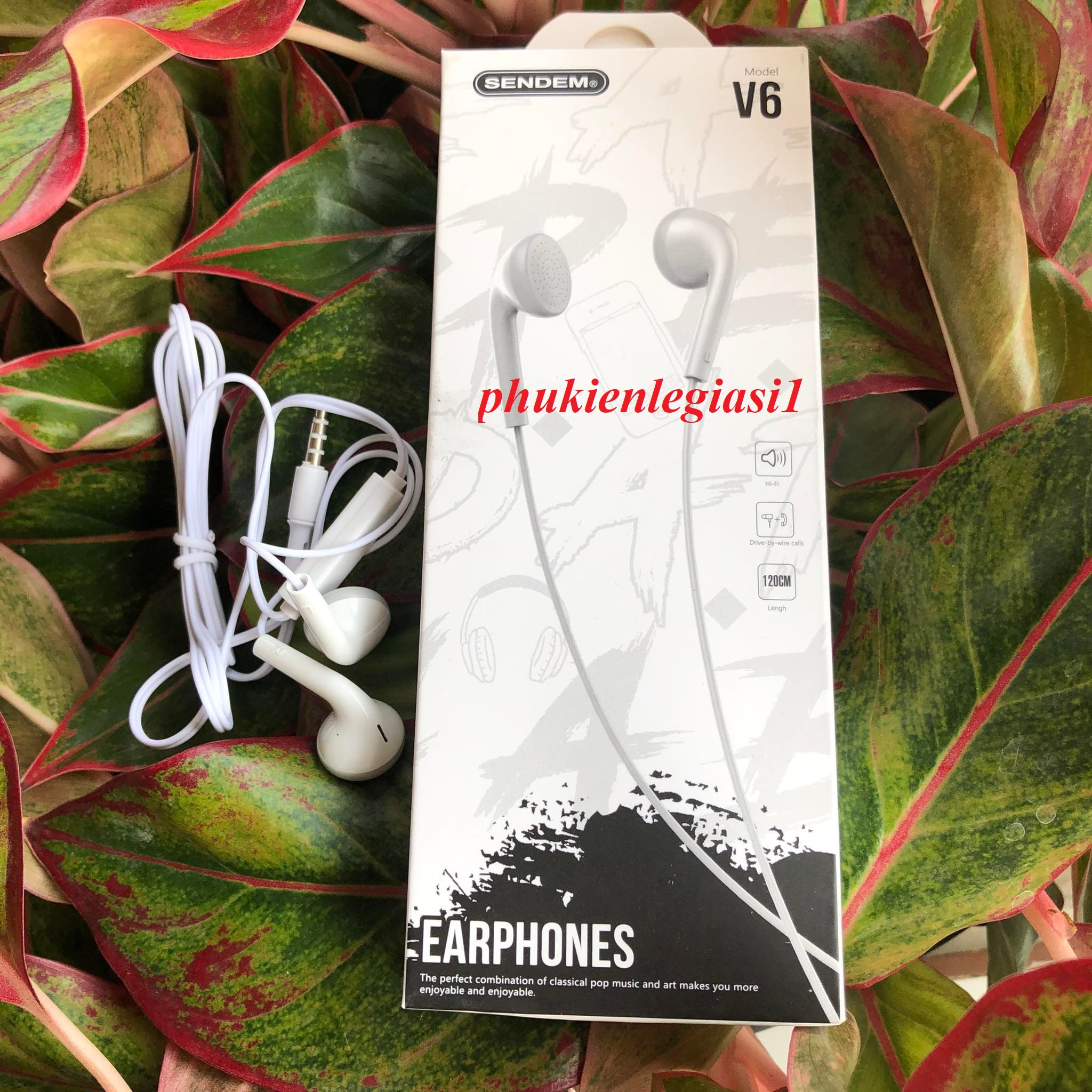 Tai nghe sendem mã v6 jack 3.5mm