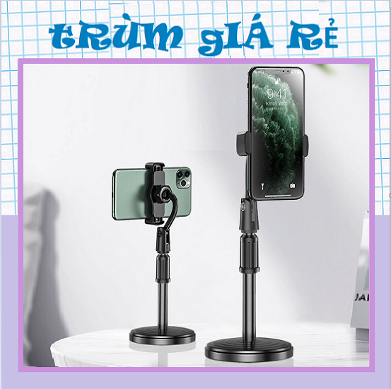 Giá Đỡ Điện Thoại livestream xem video Ổn Định Xoay 360 Độ dùng để Quay Phim Ghi Hình Đa Dụng , Kẹp Điện Thoại , Kệ Đỡ Điện Thoại