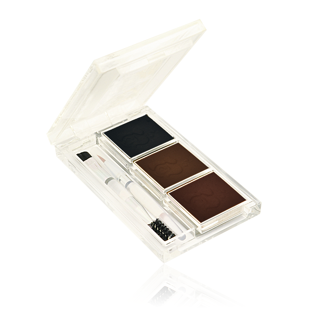 Bột kẻ mày 3 ô hàn quốc aroma shine brown liner cake type