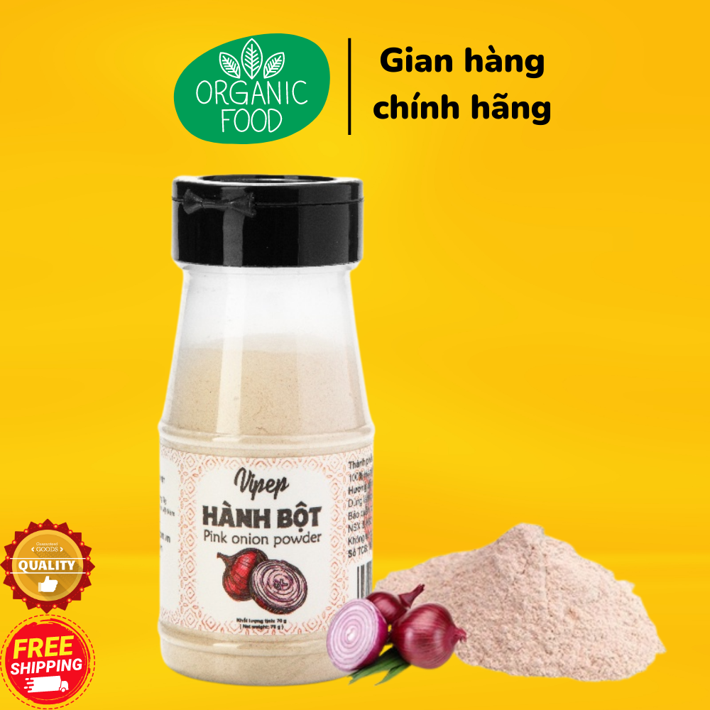 Bột hành tím vipep nguyên chất 70g- tẩm ướp thực phẩm thơm ngon