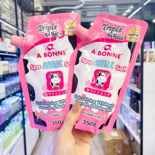 MUỐI TẮM SỮA BÒ - TẨY DA CHẾT BODY ABONE THÁI LAN CHÍNH HÃNG MẪU MỚI