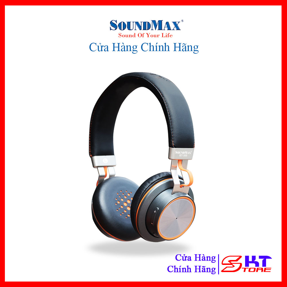 Tai nghe bluetooth soundmax bt300 - hàng chính hãng