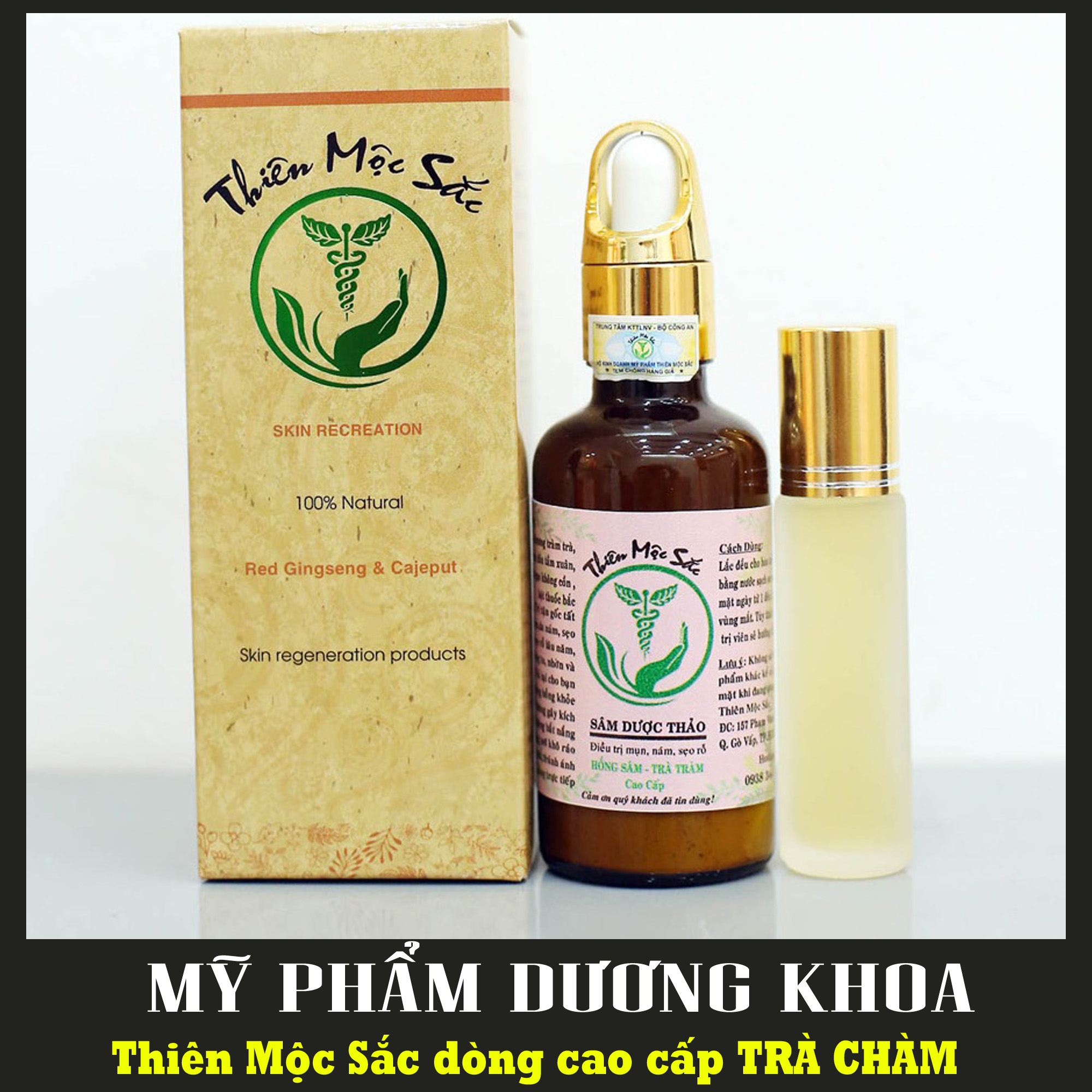 Thiên mộc sắc - serum tái tạo da dòng hồng sâm, trà chàm giá sĩ 30ml