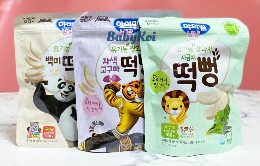 Bánh gạo hữu cơ cho bé ăn dặm ildong hàn quốc