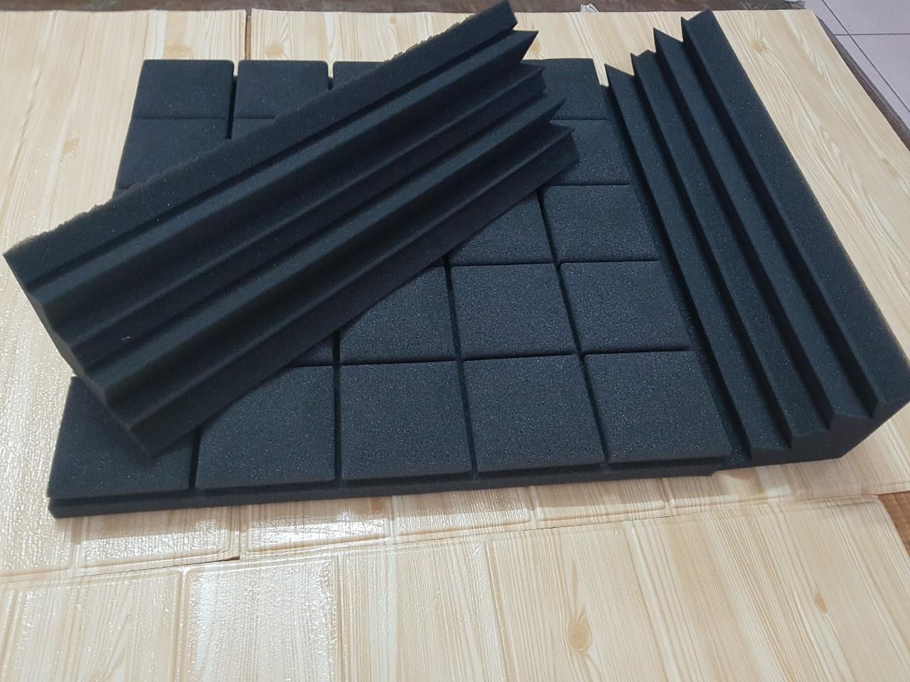 Set 4 MÚT TIÊU ÂM GÓC BASSTRAP STUDIO FOAM METRO-3 kích thước 12x12x48cm ( size nhỏ) màu đen