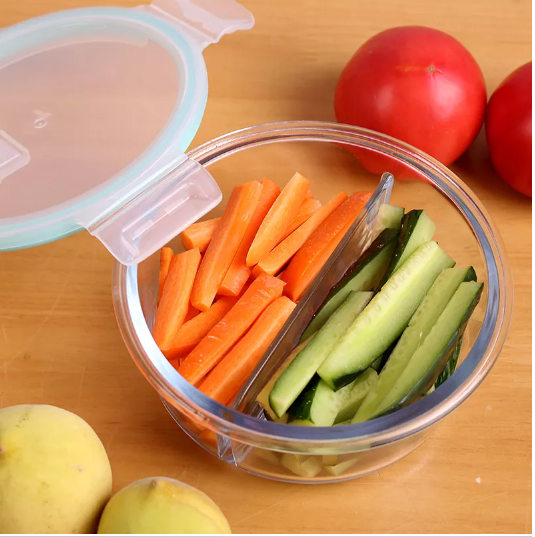 HỘP ĐỰNG ĐỒ ĂN THUỶ TINH 3 NGĂN CÓ NẮP CHỐNG TRÀN DUNG TÍCH 950ml Cà men, Hộp cơm trưa văn phòng, hôp cơm ăn trưa, hôp cơm lúa mạch, hộp cơm 3 ngăn, hộp đựng cơm, hop com, cà men, ca men