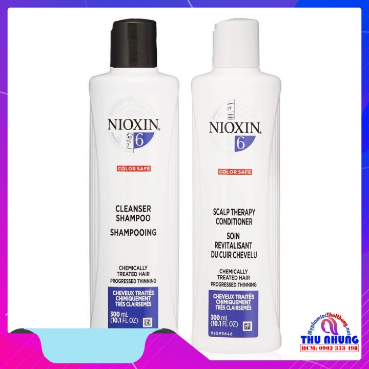 [HCM]DẦU GỘI / XẢ NIOXIN CHỐNG RỤNG TÓC ( HỆ THỐNG 6) 300ML