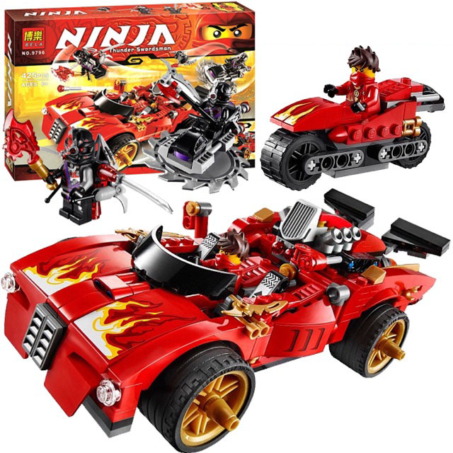 Lắp ráp xếp hình lego ninjago 9796 - Xe hơi chiến đấu của Kai