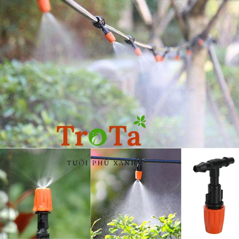 Bộ PHUN SƯƠNG TƯỚI LAN, LÀM MÁT 12 BÉC ĐƠN ( DÀNH CHO DIỆN TÍCH 5-10M2)