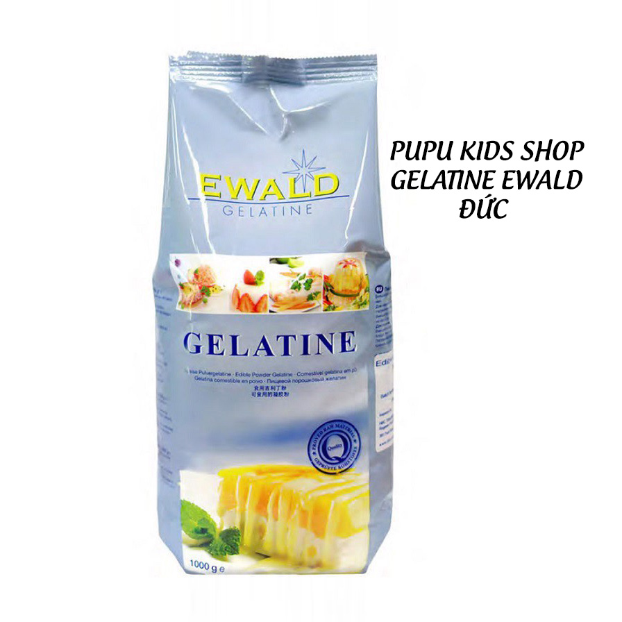 Gelatine Ewald Đức dạng bột/lá làm kẹo dẻo, làm thạch PUPU KIDS SHOP