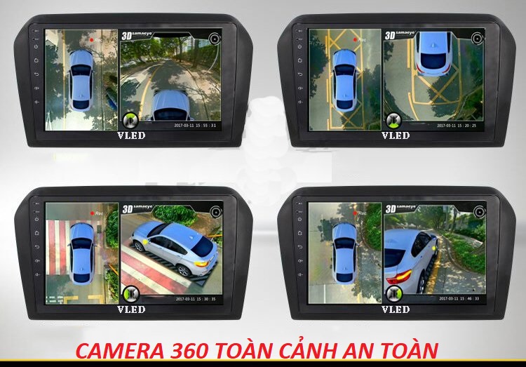 Camera toàn cảnh 360 độ cao cấp chuẩn AHD 1080P tích hợp cho màn hình ô tô android giúp lái xe an toàn, chủ động, cam 360 cho ô tô, camera toàn cảnh 360 cho xe hơi với 4 mắt cam sắc nét, chất lượng ổn định