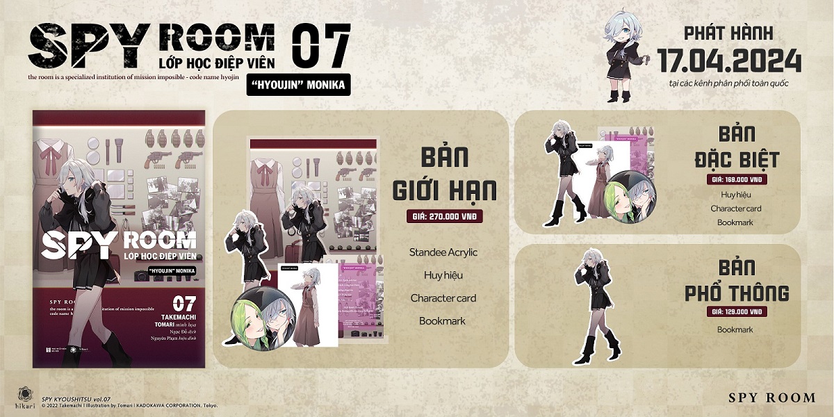 Bản Đặc Biệt - SPY ROOM - Lớp Học Điệp Viên - Tập 7 : Hyoujin Monika - Bản Giới Hạn - Notebook