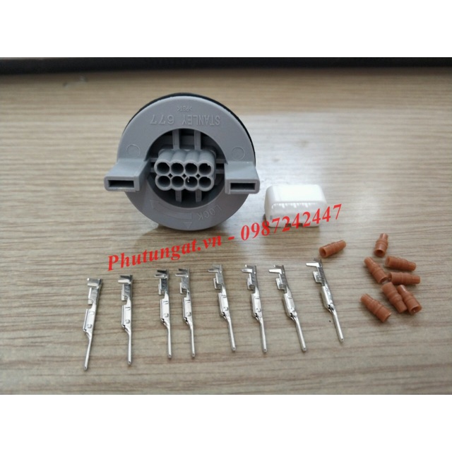 Bộ giắc đuôi đèn xám 8p cho ab2020, vario, winner...