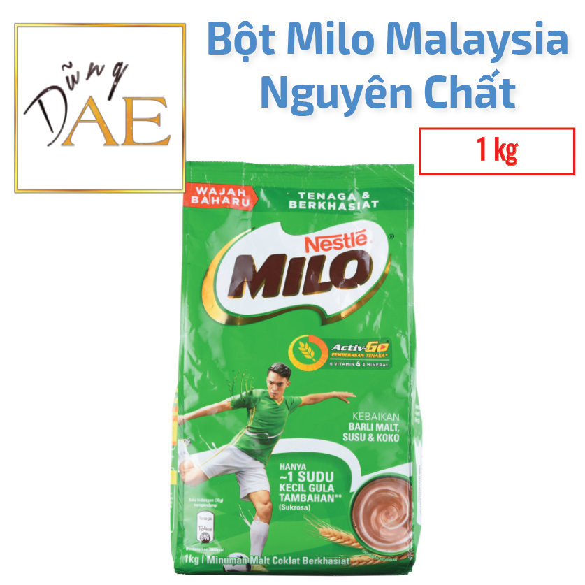 Milo sữa bột nguyên chất nestle milo malaysia - bịch 1 kg