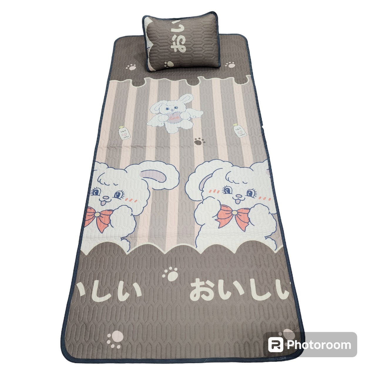 Tặng vỏ gối_Chiếu điều hòa văn Phòng 80cm x 2m, chiếu điều hòa 1 người nằm
