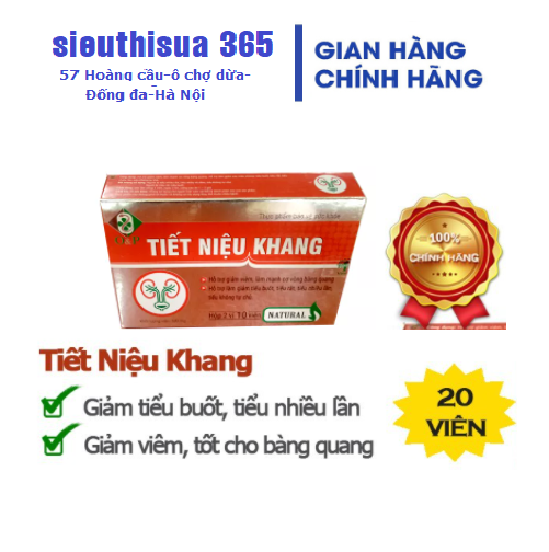 Tiết niệu khang hỗ trợ giảm tiểu buốt, tiểu rắt, tiểu nhiều lần