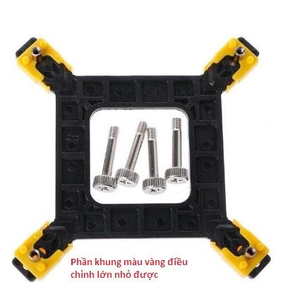 Khung đế gắn quạt tản nhiệt CPU điều chỉnh được thích hợp cho Mainboard Intel Socket 775/1150/1155/1156/1366/2011