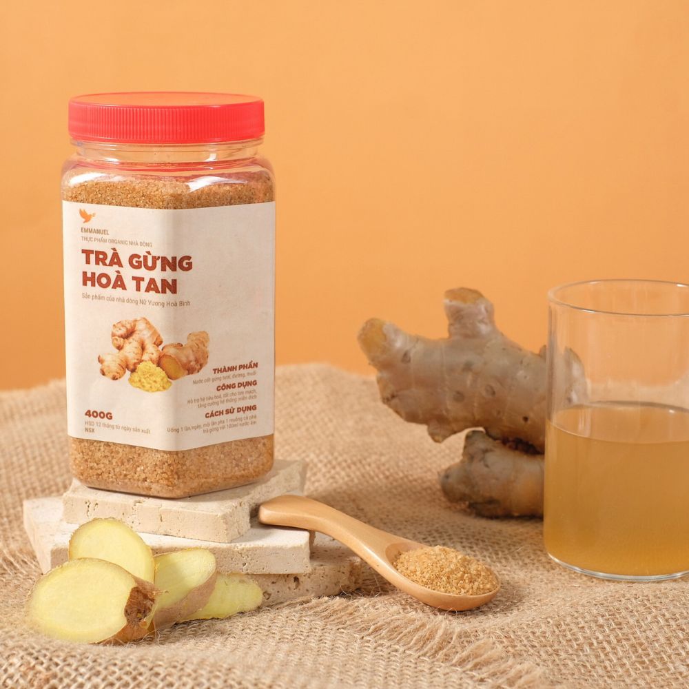 Trà gừng hòa tan nữ vương hòa bình