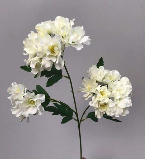 Hoa giả/hoa lụa - tú cầu 3 bông cành dài 70 cm