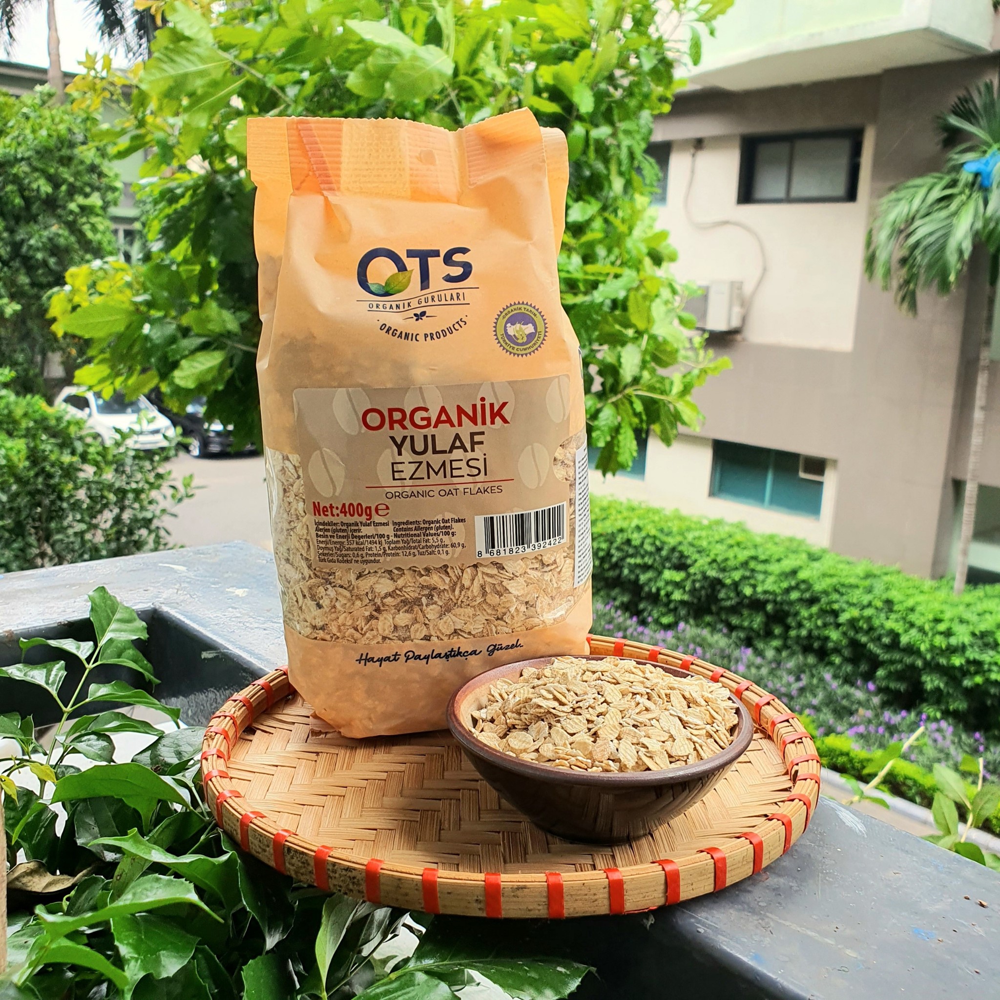 Yến mạch cán mỏng hữu cơ OTS Organik 400g - Leafhouse hcm