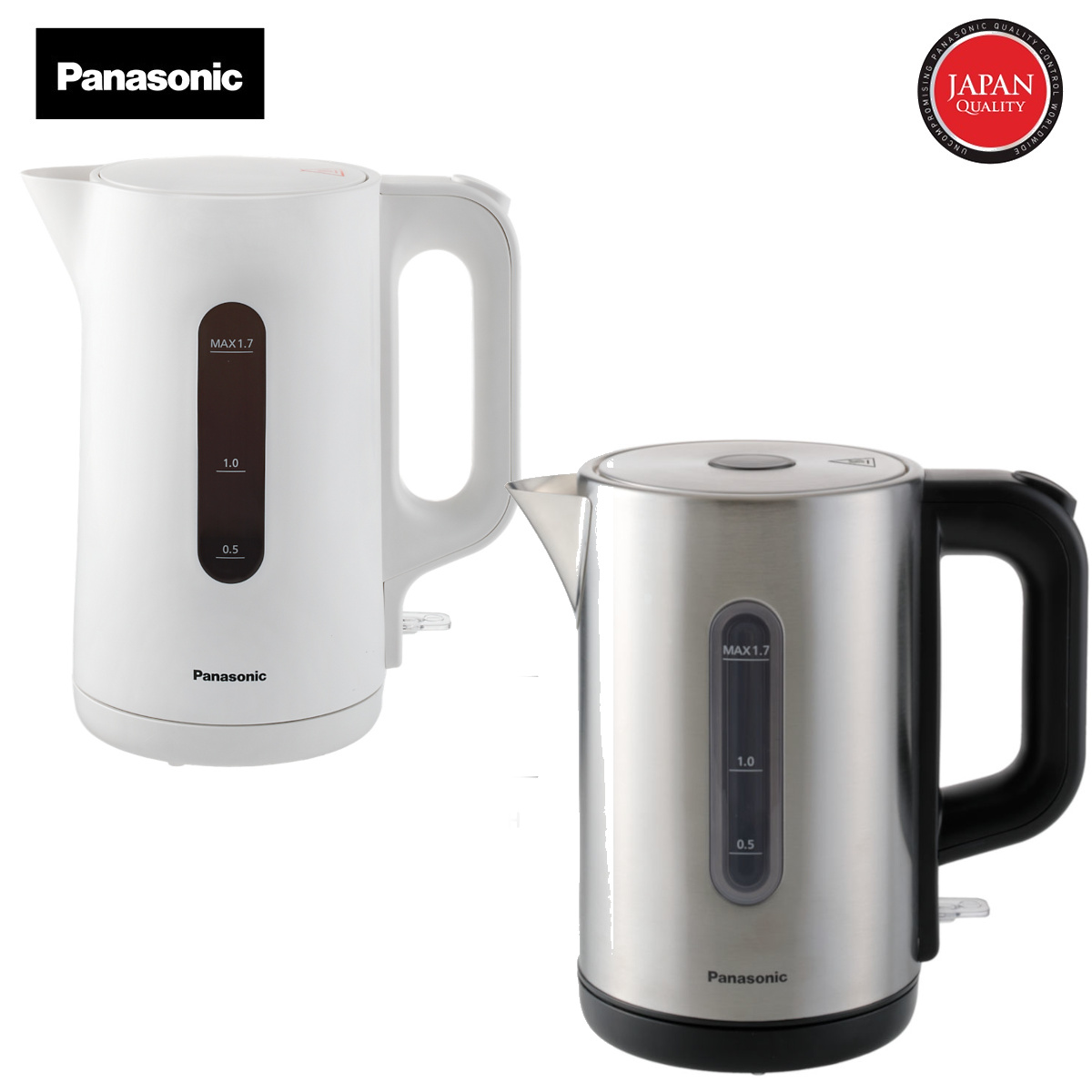 Ấm siêu tốc Panasonic dung tích 1.7 lít công suất 2200W hàng chính hãng, Bảo hành 12 tháng