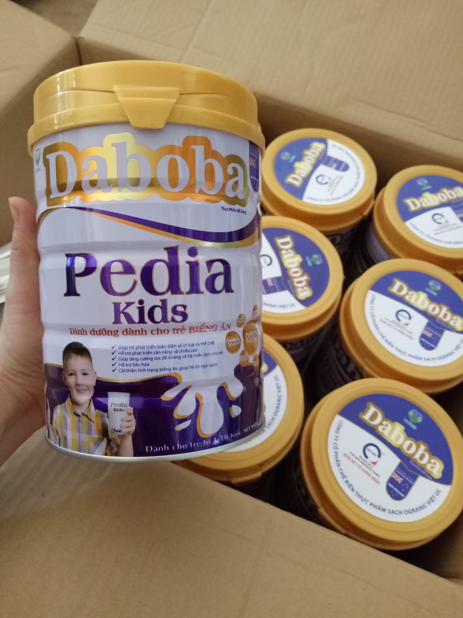 Sữa dành cho trẻ biếng ăn Daboba Pedia Kid 900g – Kích thích ăn ngon, tăng cường hấp thu tối ưu