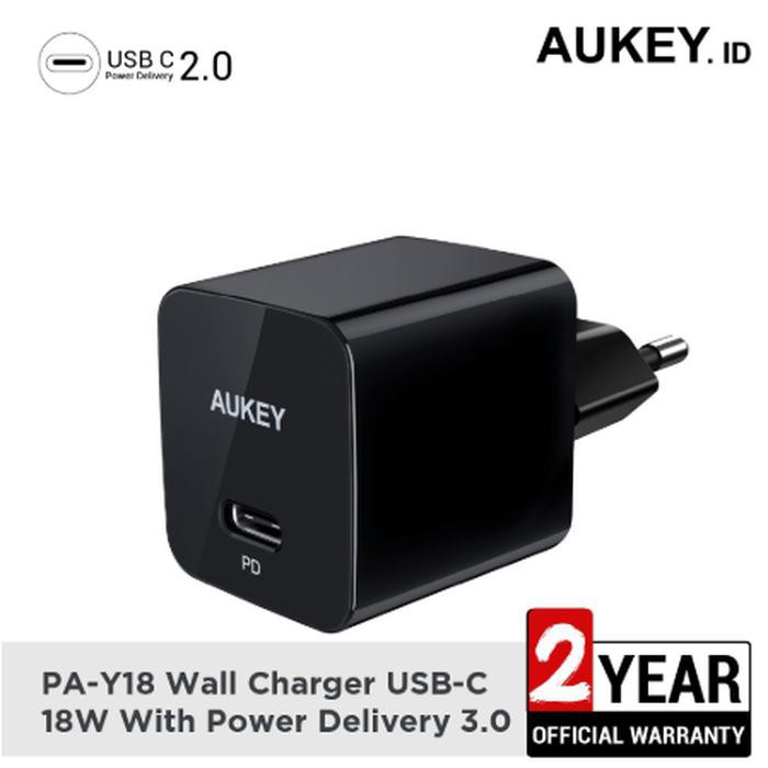 Cốc sạc aukey 18w usb-c power delivery pd - pa-y18