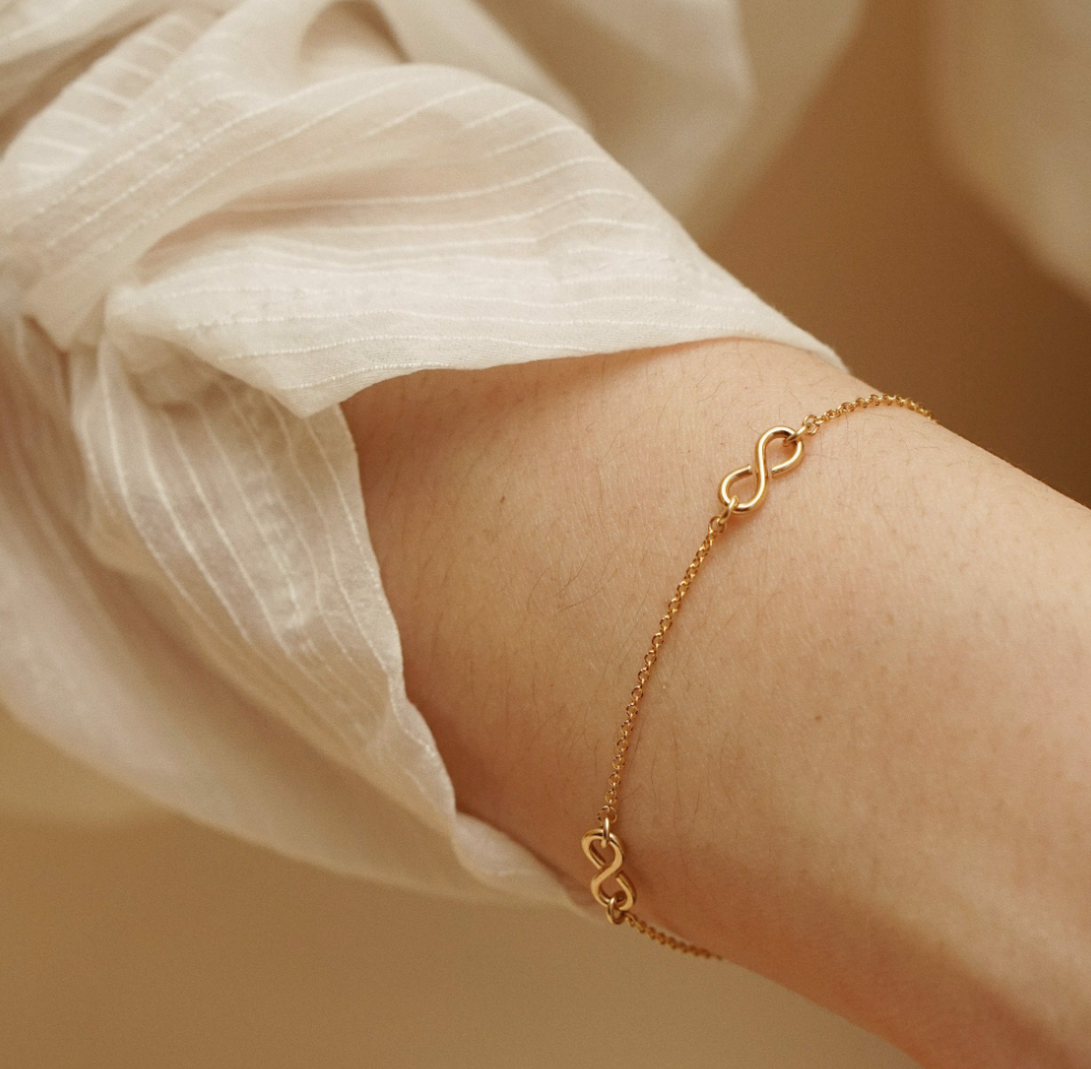 Triple infinity bracelet