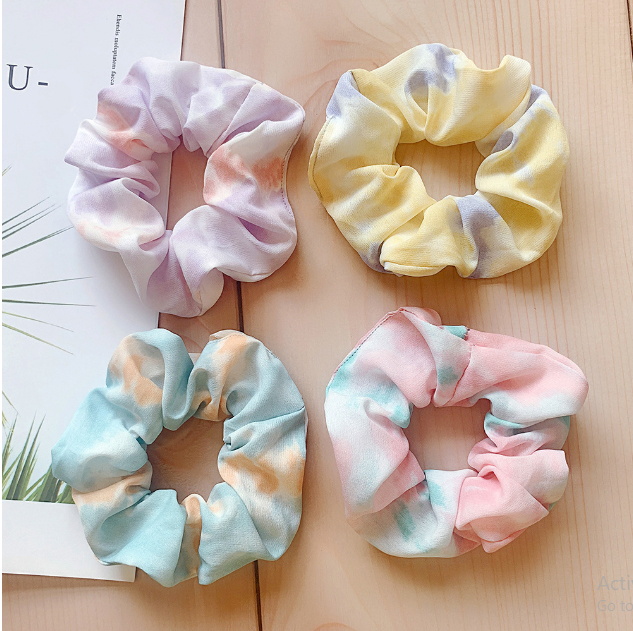 Cột Tóc Scrunchies Buộc Tóc Họa tiết nhiều mẫu mới lạ, độc đáo Zingme