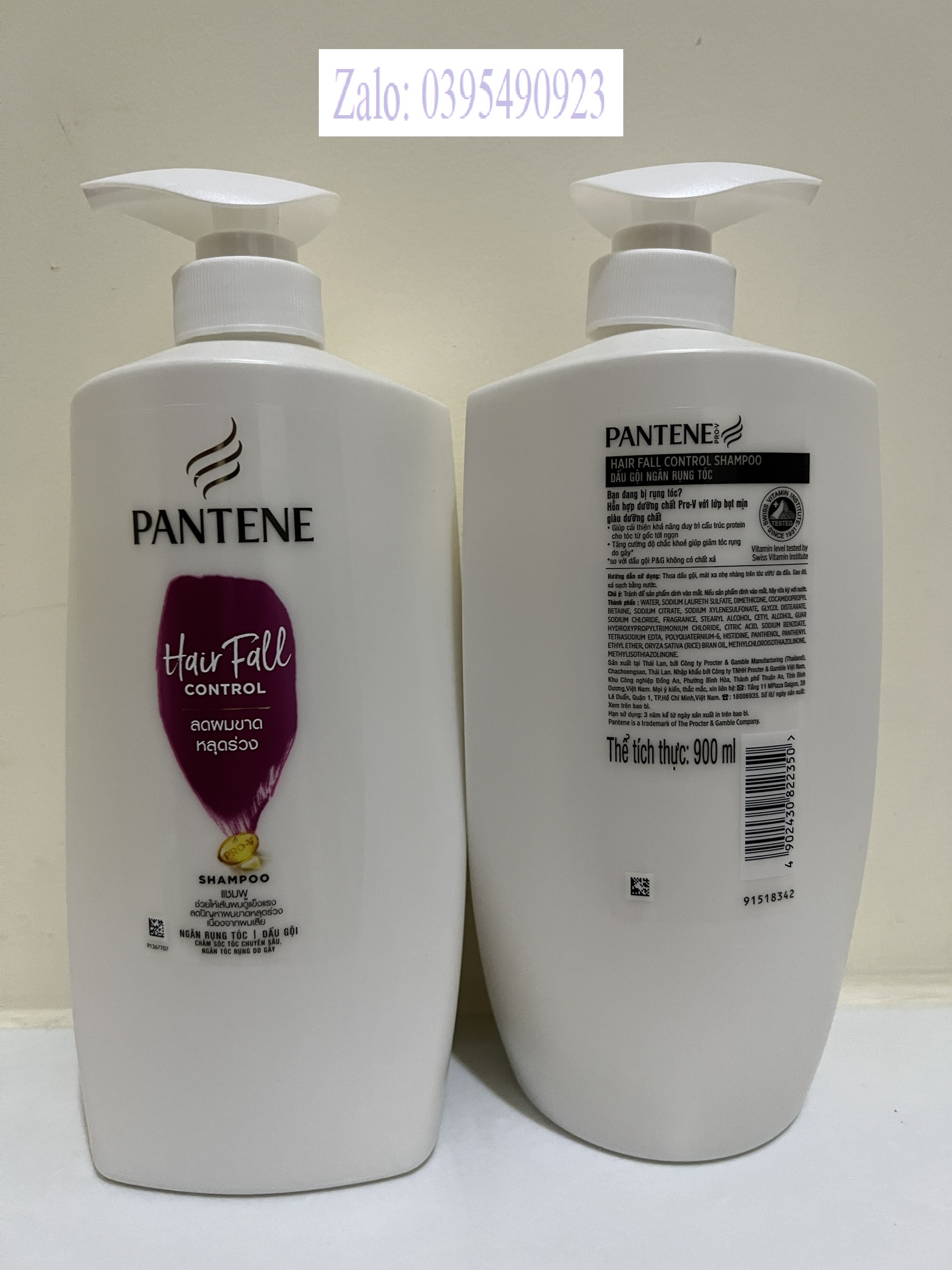 [HCM]Dầu gội Pantene ngăn rụng tóc 900ml (Mẫu Mới Date 2025)