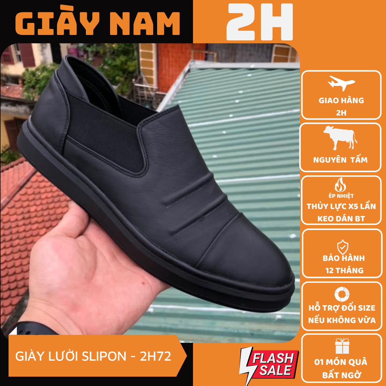 Giày nam, giày công sở da bò giaynam2h – 72