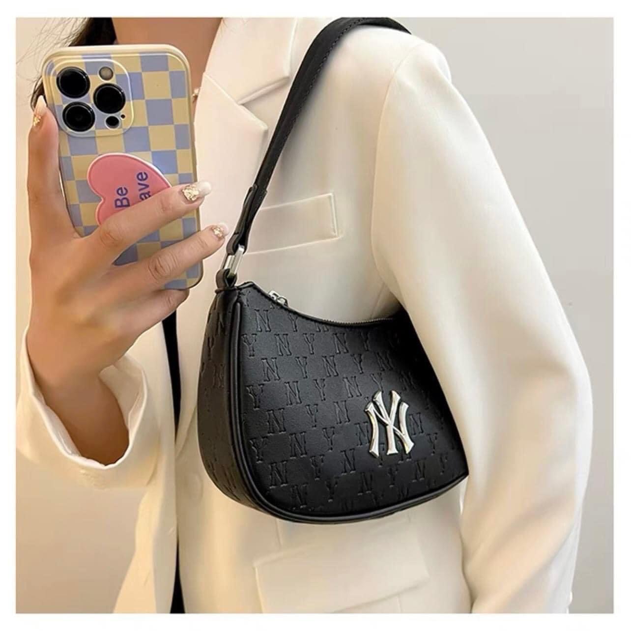 Túi kẹp nách m.l.b n.y hobo bag full tag mac chuẩn xuất dư