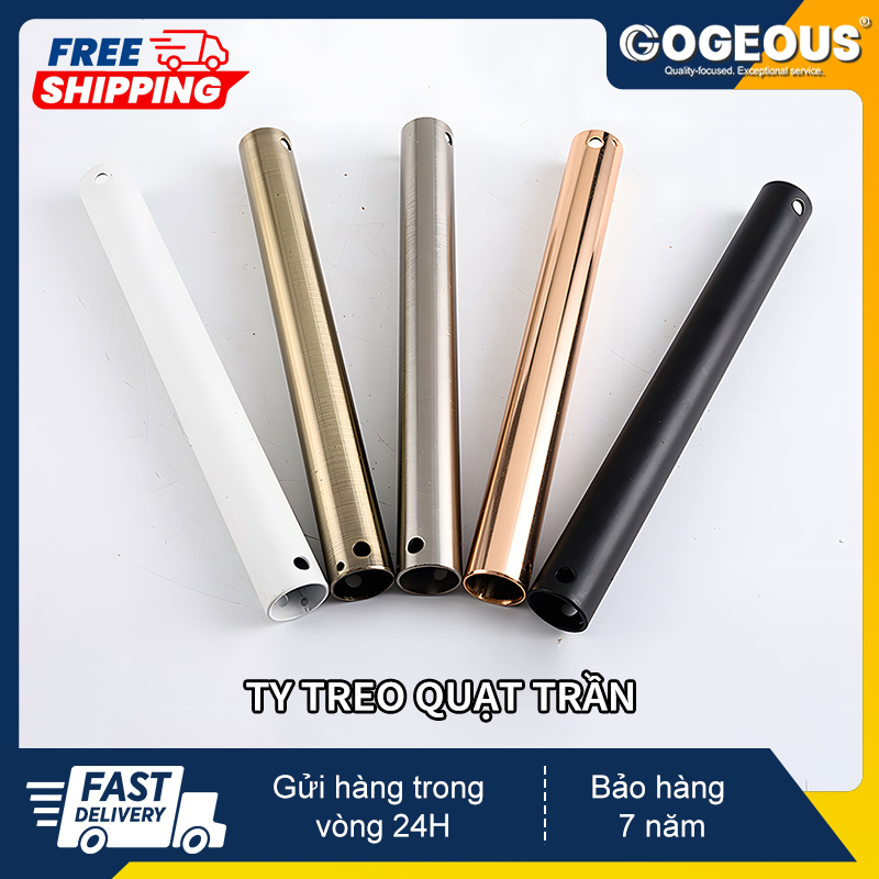 Thanh treo quạt trần ty treo quạt trần 40cm 60cm cho quạt trần quạt trần đèn size 40cm 60cm