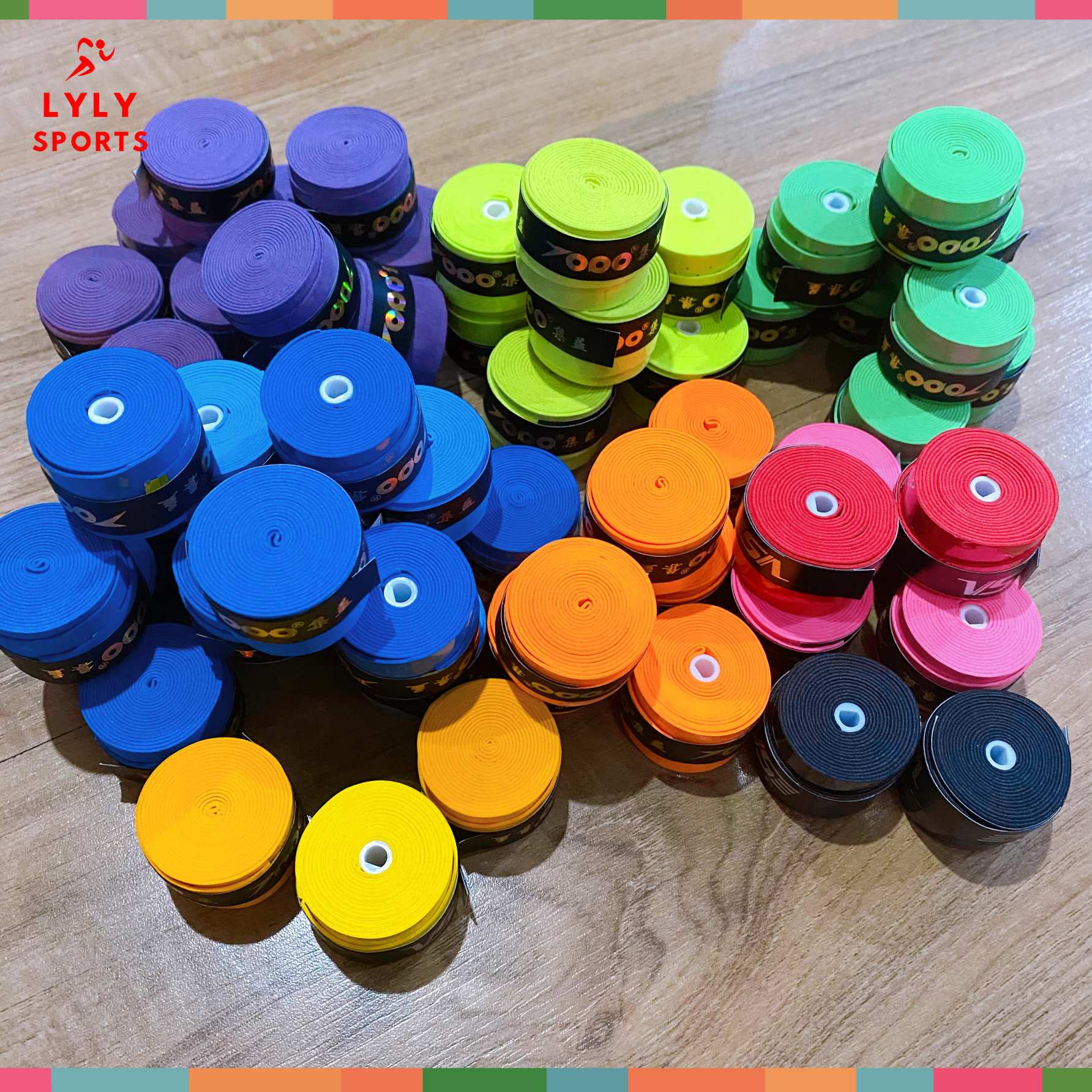 Quấn Cán Vợt Cầu Lông Tennis cao cấp  Nhiều Màu Bám Tay Chống Trơn Trượt - LYLYSPORTS