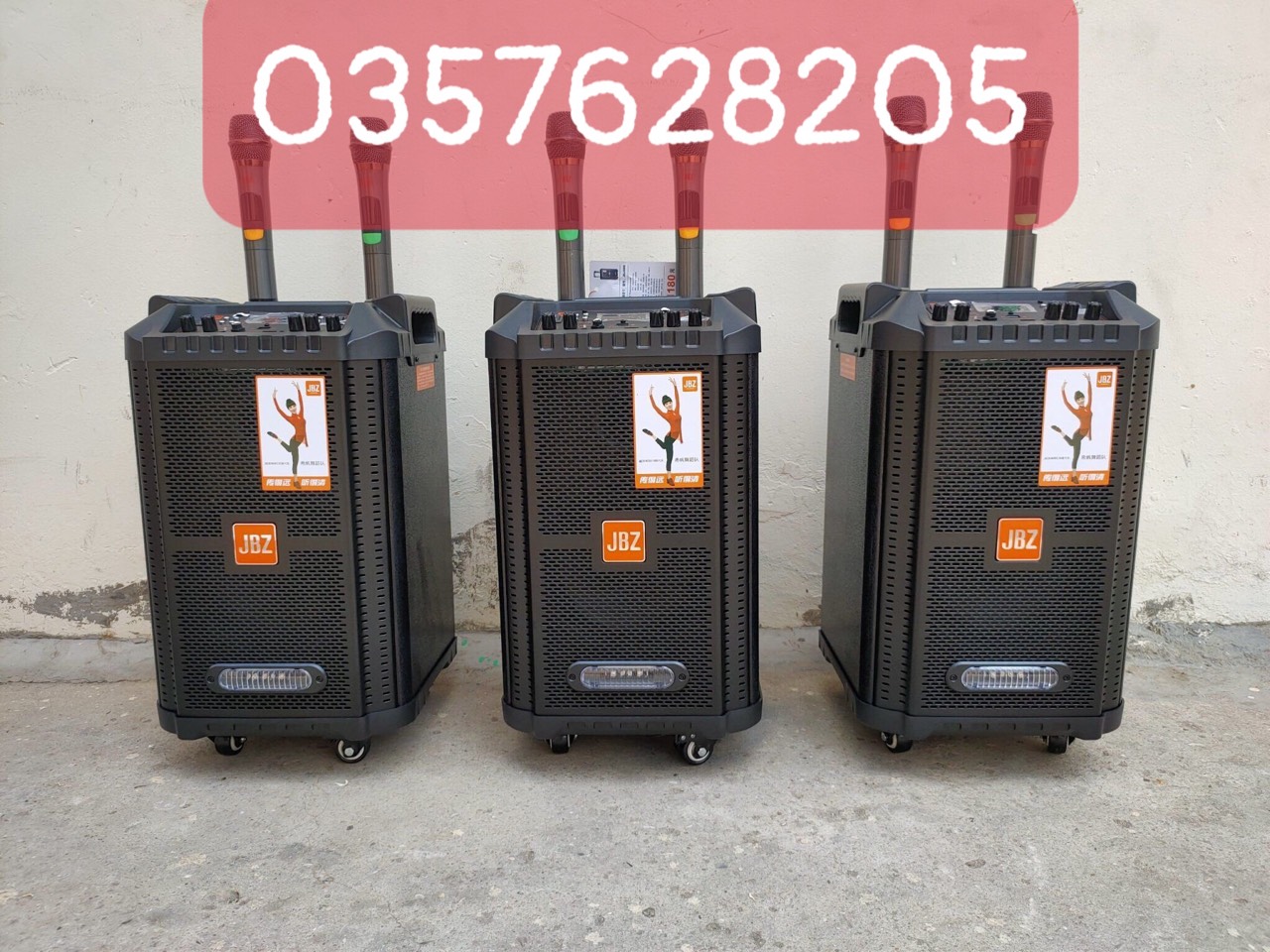 Loa kéo JBZ 0806 mini Công suất lớn, Mic Kim Loại siêu hay