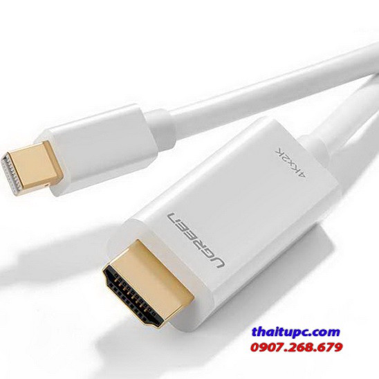 Cáp mini displayport to hdmi dài 1,5m độ phân giải 4k ugreen 20849