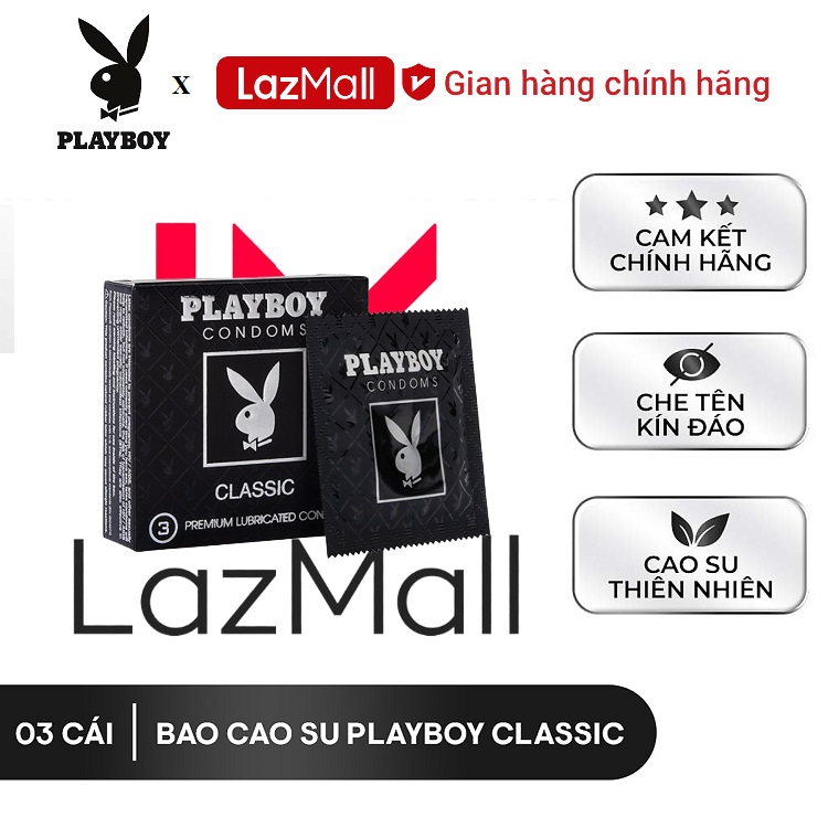 Bao cao su Playboy Classic 3 bao.