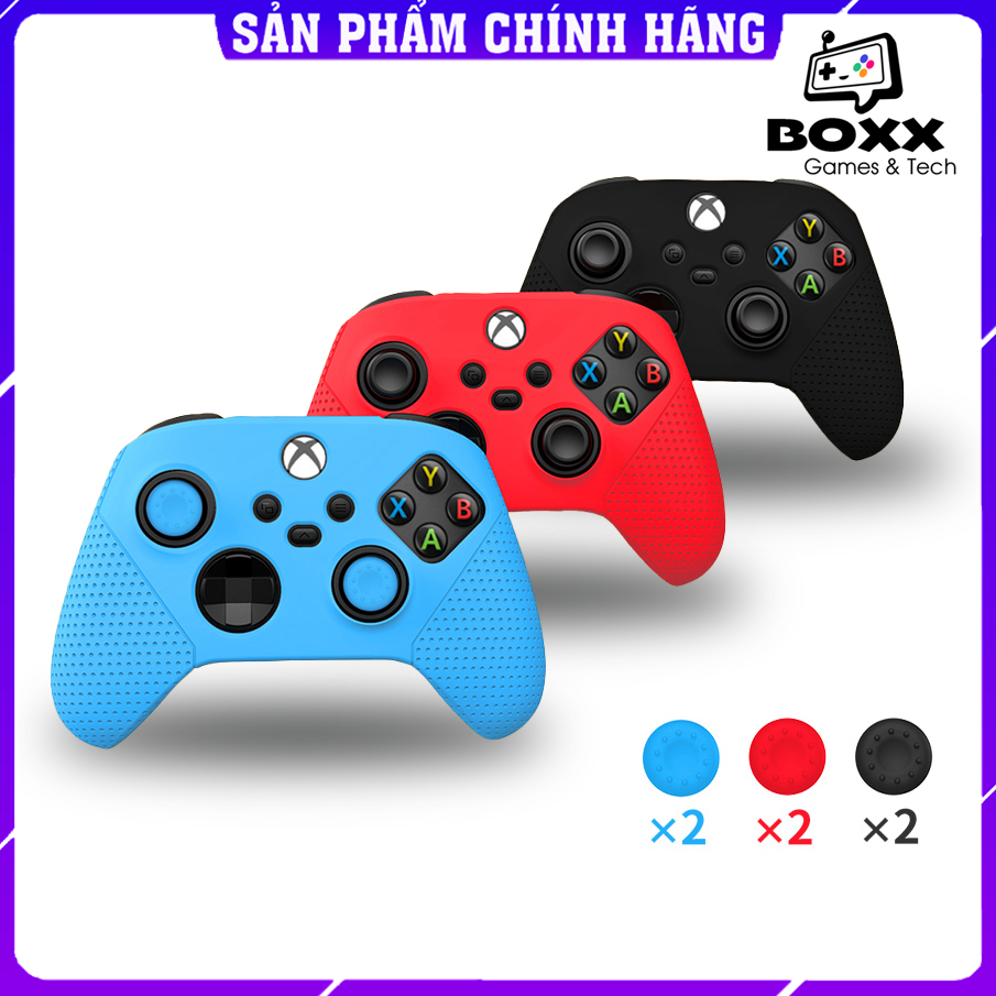 Bọc tay cầm xbox series x ốp silicone tay cầm xbox series x chính hãng Dobe - Tặng kèm bọc núm analog