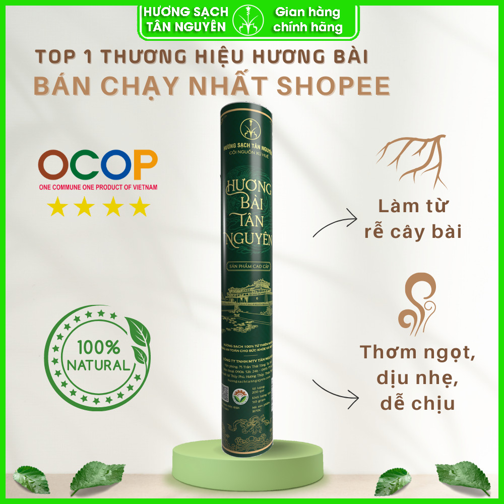 Nhang bài Tân Nguyên, hương bài, hương sạch ống nhỏ 170 que thơm mùi tự nhiên dễ chịu BO180, B170C, B220CN