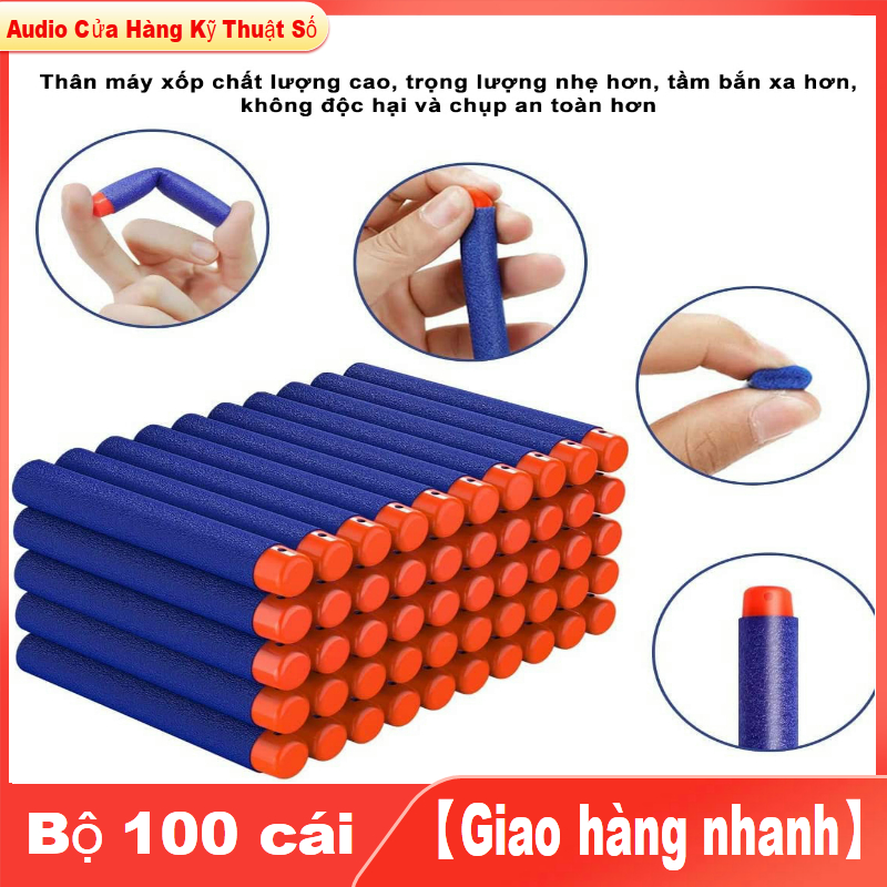 Bộ 100 cái que xốp đồ💥 chơi trẻ em thay thế loại 7.2 * 1.3 cm - đồ chơi ngọc quan que xốp