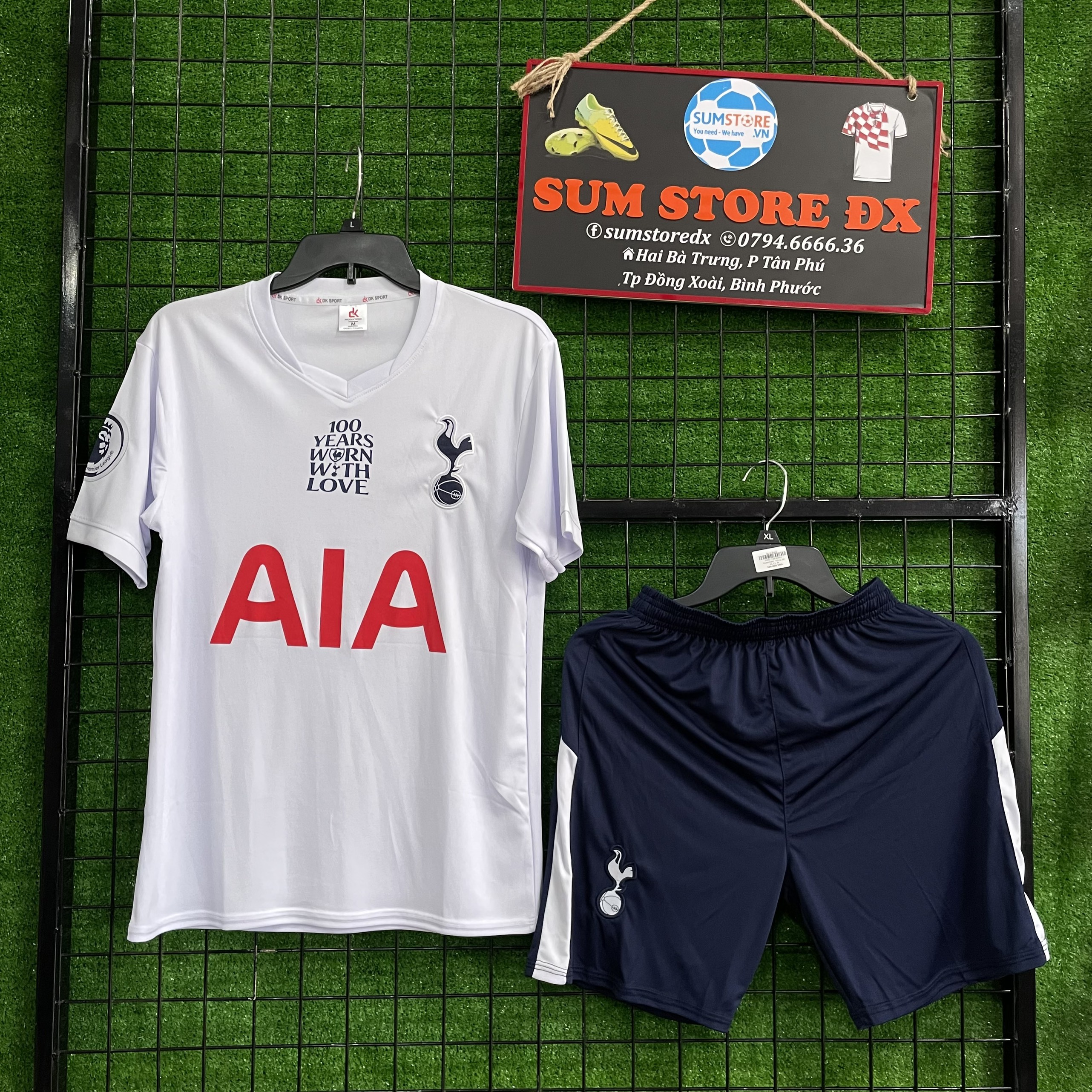 Bộ Quần Áo Bóng Đá CLB  Tốt-ten-ham Trắng DK 21.22-Áo Đá Banh Mẫu Mới, Cực Đẹp