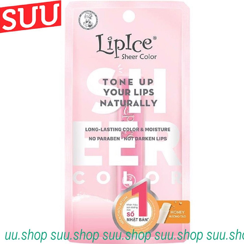 Son Dưỡng Lipice Sheer 2.4g Color Honey Hương Táo