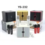 Loa Karaoke YS232 Kèm 2 Micro Cao Cấp, Loa Karaoke Bluetooth SU-YOSD YS YS232 - Siêu Hay - Chỉnh Echo - Reverb - Effect - Đổi Giọng - Cực Hay, Độ Bền Cao, Hỗ trợ kết nối Bluetooth, US, Aux.