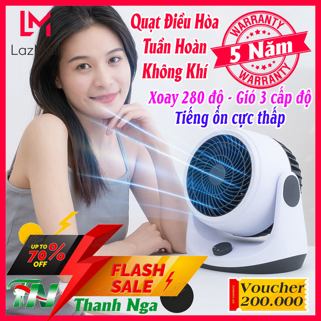 Quạt điều hòa tuần hoàn không khí để bàn động cơ không chổi than cực bền cực mạnh