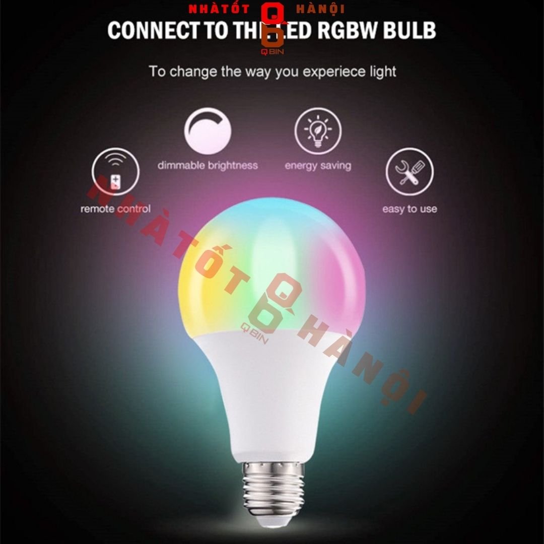 Đèn led tiktok bóng đèn RGB đổi màu kèm remote anh sáng lớn dành cho livestream đèn ngủ đèn rọi sàn Bảo Hành 24 tháng
