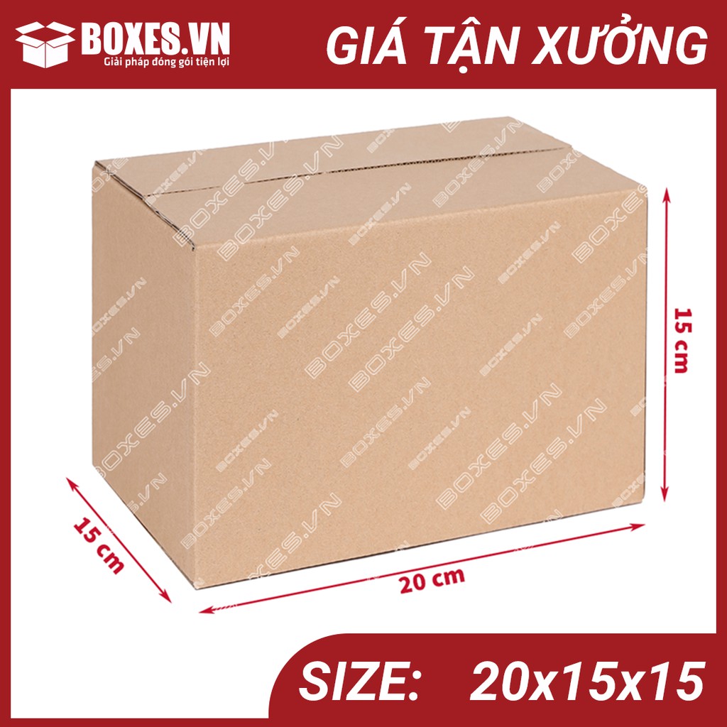 20x15x15 Combo 20 hộp carton Boxes đóng gói hàng giá tại xưởng